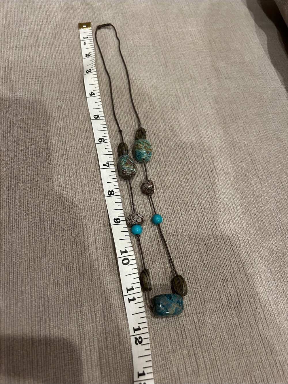 Chrysocolla beaded Necklace - Women’s Jewelry image 5